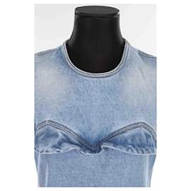 Rochas-Cotton dress-Blue