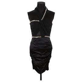 Elisabetta Franchi-Silk dress-Black