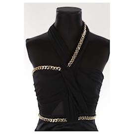 Elisabetta Franchi-Silk dress-Black