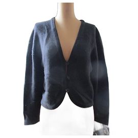 Louis Féraud Kurze Jacke, schwarze Kaschmir, Größe 40. Schwarz