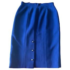 Chanel-Vintage Chanel skirt-Blue