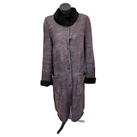 Armani Jeans Long Coat Grey Polyester Grey