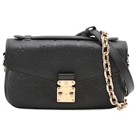 Louis Vuitton-Pochette Metis em monograma empreinte Louis Vuitton-Preto