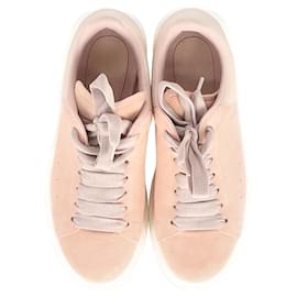 Alexander Mcqueen-Alexander McQueen Oversized Sneakers in Pink Suede-Brown,Pink