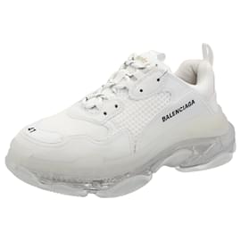 Balenciaga-Balenciaga Men's Triple S Clear Sole Sneaker White-White