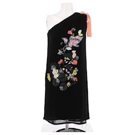 Fendi-Robe Fendi T.IT 40 Soie-Noir