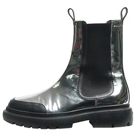 Bally Silver mirrored Chelsea boots - size EU 38 Silvery