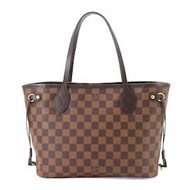 Louis Vuitton-Louis Vuitton Damier Neverfull PM Ebene Pouch-Brown,Damier ebene