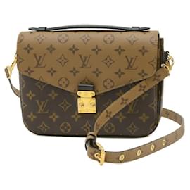 Louis Vuitton-Louis Vuitton Monogram Reverse Pochette Metis MM Shoulder Bag-Monogram