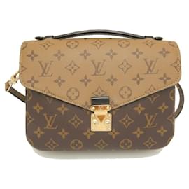 Louis Vuitton-Louis Vuitton Monogram Reverse Pochette Metis MM Handbag-Brown