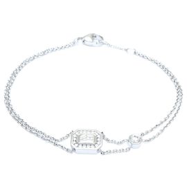 Pulsera de encanto de diamante en oro blanco de 18K Harry Winston Dorado