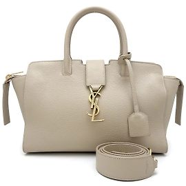 Bolsa 2 em 1 Yves Saint Laurent Downtown Baby Bege