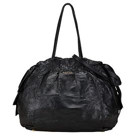 Prada Bow Handbag Shoulder Bag Black