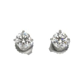 Harry Winston Ohrstecker mit rundem Diamantschliff Andere