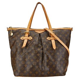 Bolso Tote Louis Vuitton Monogram Palermo GM Castaño