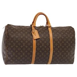 Louis Vuitton-LOUIS VUITTON Monogram Keepall 60 Boston Bag M41422 LV Auth 91763-Monogram