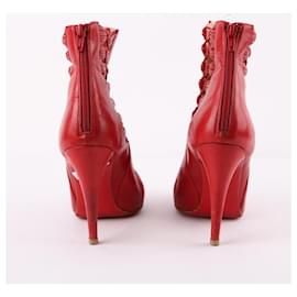 Christian Louboutin-Leather boots-Red
