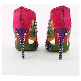 Christian Louboutin-Talons en cuir-Multicolore