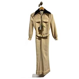 Gucci-GUCCI Jumpsuits T.International XS Wool-Beige