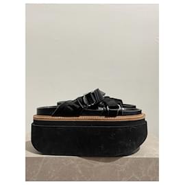 Sacai-SACAI  Sandals T.EU 38 Leather-Black