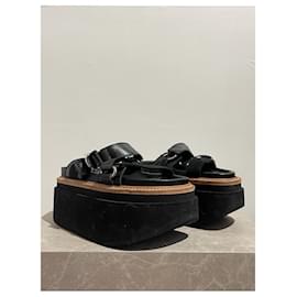 Sacai-SACAI  Sandals T.EU 38 Leather-Black