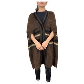 Mohair-Cape von Givenchy Braun Schwarz Beige