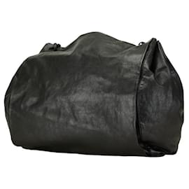 Bottega Veneta-Bottega Veneta Intrecciato Shoulder Bag-Black