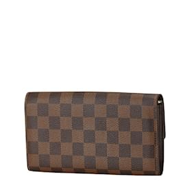 Louis Vuitton-Louis Vuitton Damier Portefeuille Sarah Long Wallet-Brown