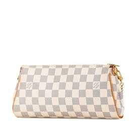 Louis Vuitton-Louis Vuitton Damier Azur Eva Chain Shoulder Bag-White