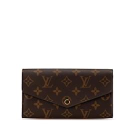 Louis Vuitton-Louis Vuitton Monogram Portefeuille Sarah Long Wallet-Brown