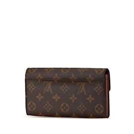 Louis Vuitton-Louis Vuitton Monogram Portefeuille Sarah Long Wallet-Brown