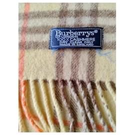 Burberry-Cachecol Burberry Check-Amarelo