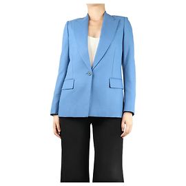 Stella Mc Cartney Blauer Wollblazer - Größe UK 10 Blau