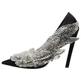 Balenciaga-Black slash pumps - size EU 36-Black