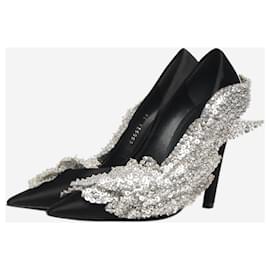 Balenciaga-Black slash pumps - size EU 36-Black