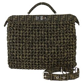 Borsa Fendi Peekaboo I See You Medium Marrone