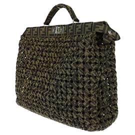 Fendi-Fendi Peekaboo I See You Medium Handbag-Brown
