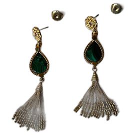 Gas Tassels di malachite D'oro Verde