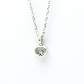 Collar Péndulo Corazón Happy Diamond de Chopard Plata