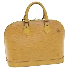 Louis Vuitton-LOUIS VUITTON Epi Alma Hand Bag Yellow M52149 LV Auth 92946-Yellow