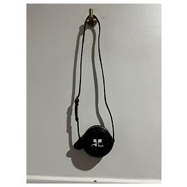 COURREGES Sacs à main T. Cuir Noir