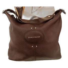 Bolso Longchamp de piel de cordero morado oscuro Morado oscuro