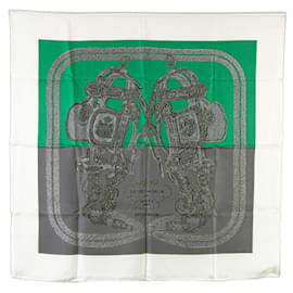 Hermès-HERMES Scarves T.  Silk-Green