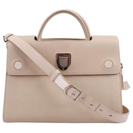 Dior-Christian Dior Grained Calfskin Medium Diorever Flap in Beige-Beige