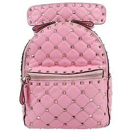 Valentino Garavani Rockstud Spike Leder 2Way Rucksack in Pink Pink