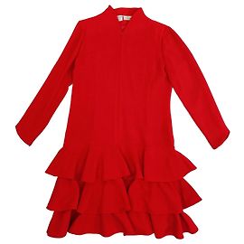 Rotes Valentino Garavani Wollkleid Rot
