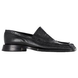 Mocasines de punta cuadrada Nikky de Jil Sander en cuero negro Negro