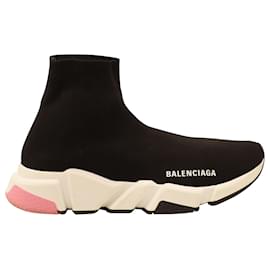 Balenciaga-Balenciaga Speed Sneakers in Black Polyester-Black