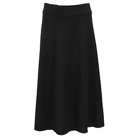 The row La falda midi Row en cachemira negra Negro