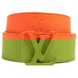 Louis Vuitton-Cinto de couro de bezerro laranja Louis Vuitton-Laranja